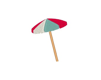 Borduurontwerp strandparasol: borduurbestand miniparasol (digitale download)