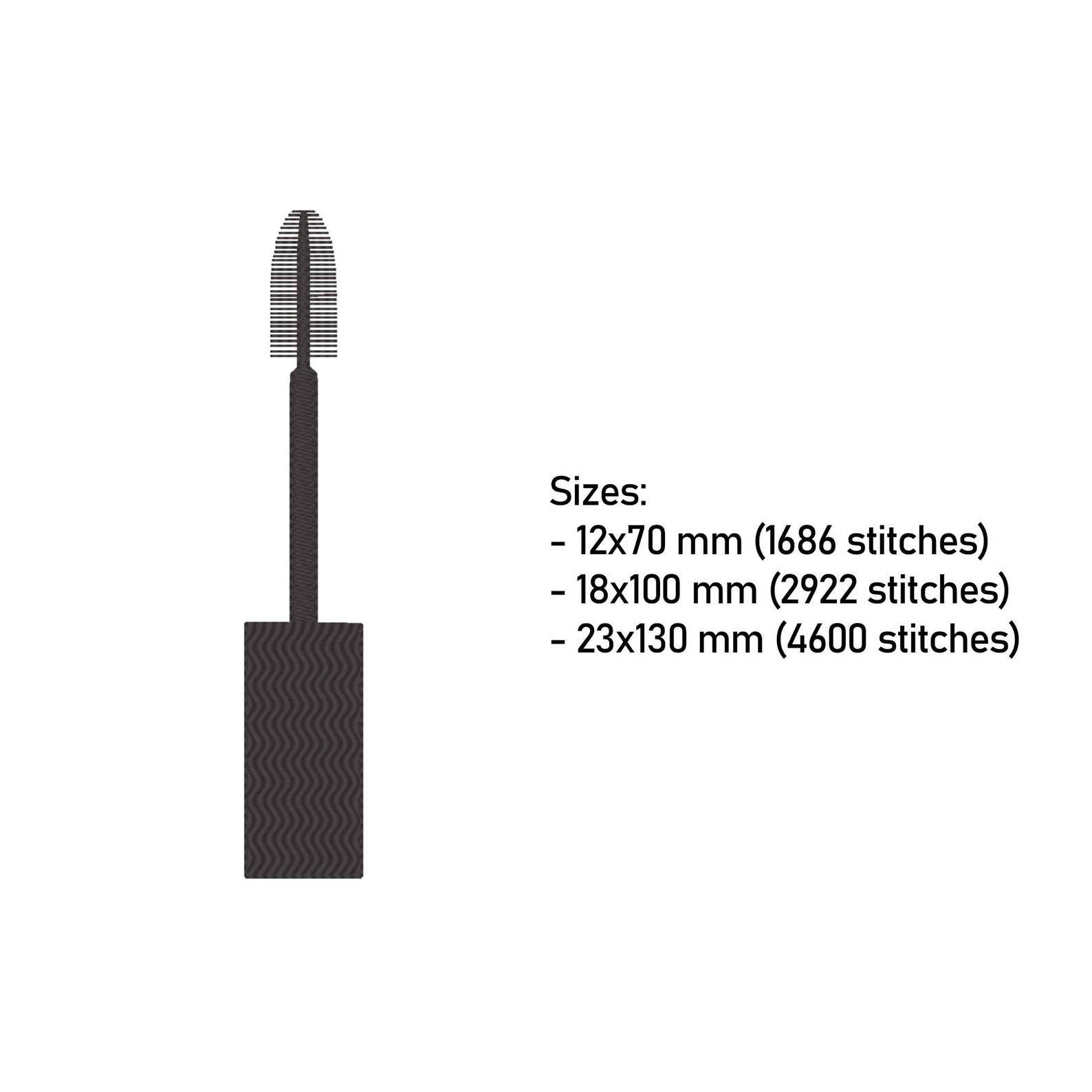 Makeup Embroidery Design Makeup Machine Embroidery Make up Etsy