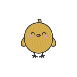 Chick Embroidery Design: Baby Animal Embroidery File (Digital Download)