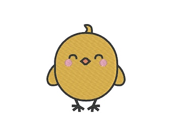 Küken Stickdatei: Baby Tier Stickdatei (Digitaler Download)