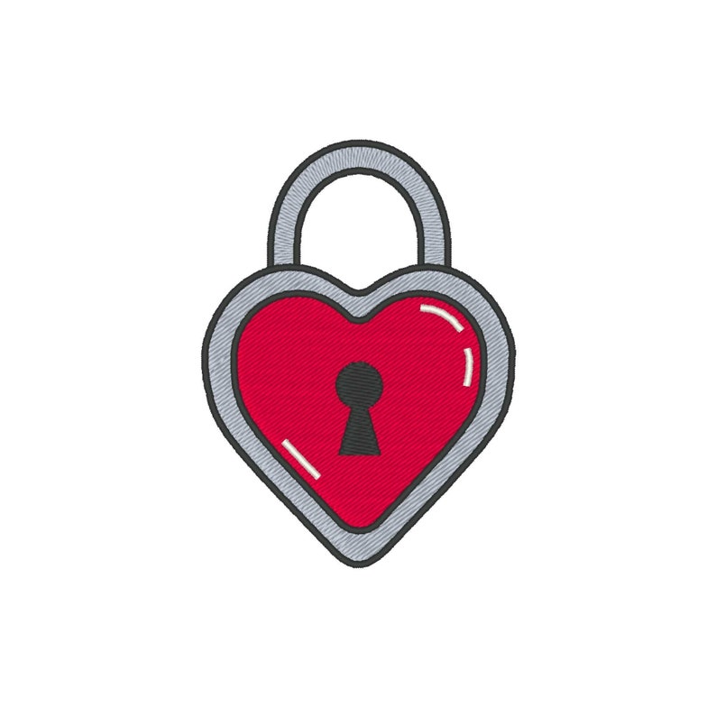 Heart Locket Embroidery Design Valentines Day Embroidery Etsy