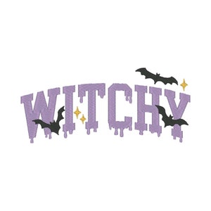 Witchy Embroidery Design, Witchy Embroidery File, Trendy Embroidery Design for Halloween, Halloween Embroidery Design