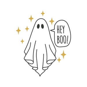 Hey Boo Embroidery Design, Ghost Embroidery Design, Halloween Embroidery Designs, Ghost Embroidery File, Embroidery Files for Machine