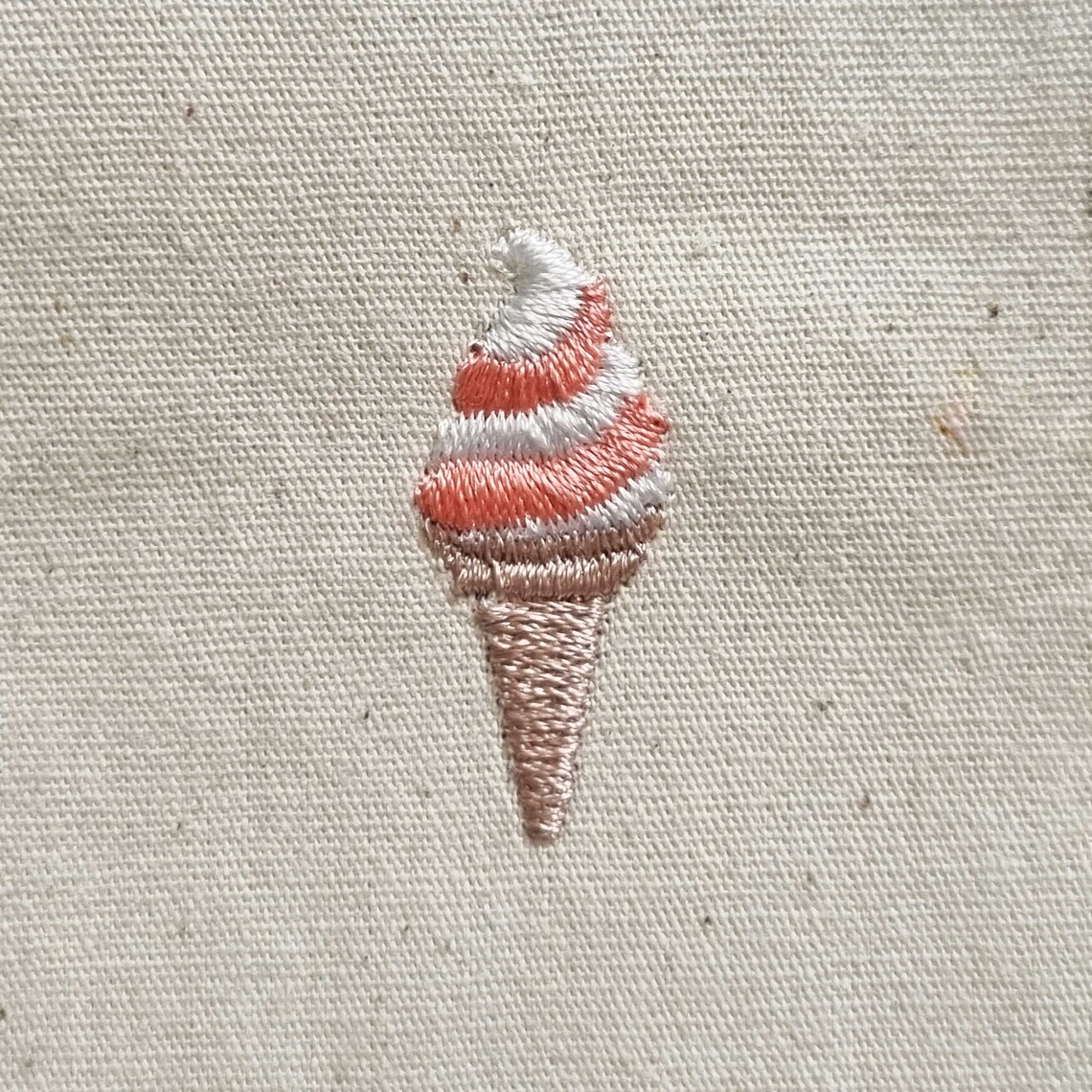 Ice Cream Cone Embroidery Design: Mini Summer Embroidery File (digital ...