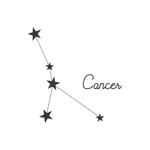 Cancer Embroidery Design, Cancer Constellation Embroidery Design, Zodiac Embroidery Design, Astrology Embroidery Design