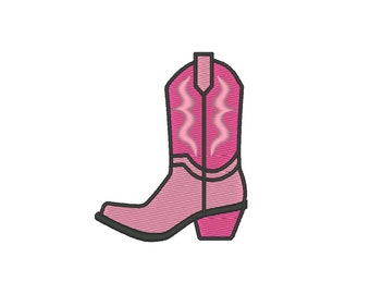 Cowgirl Boot Embroidery Design (Digital Download)