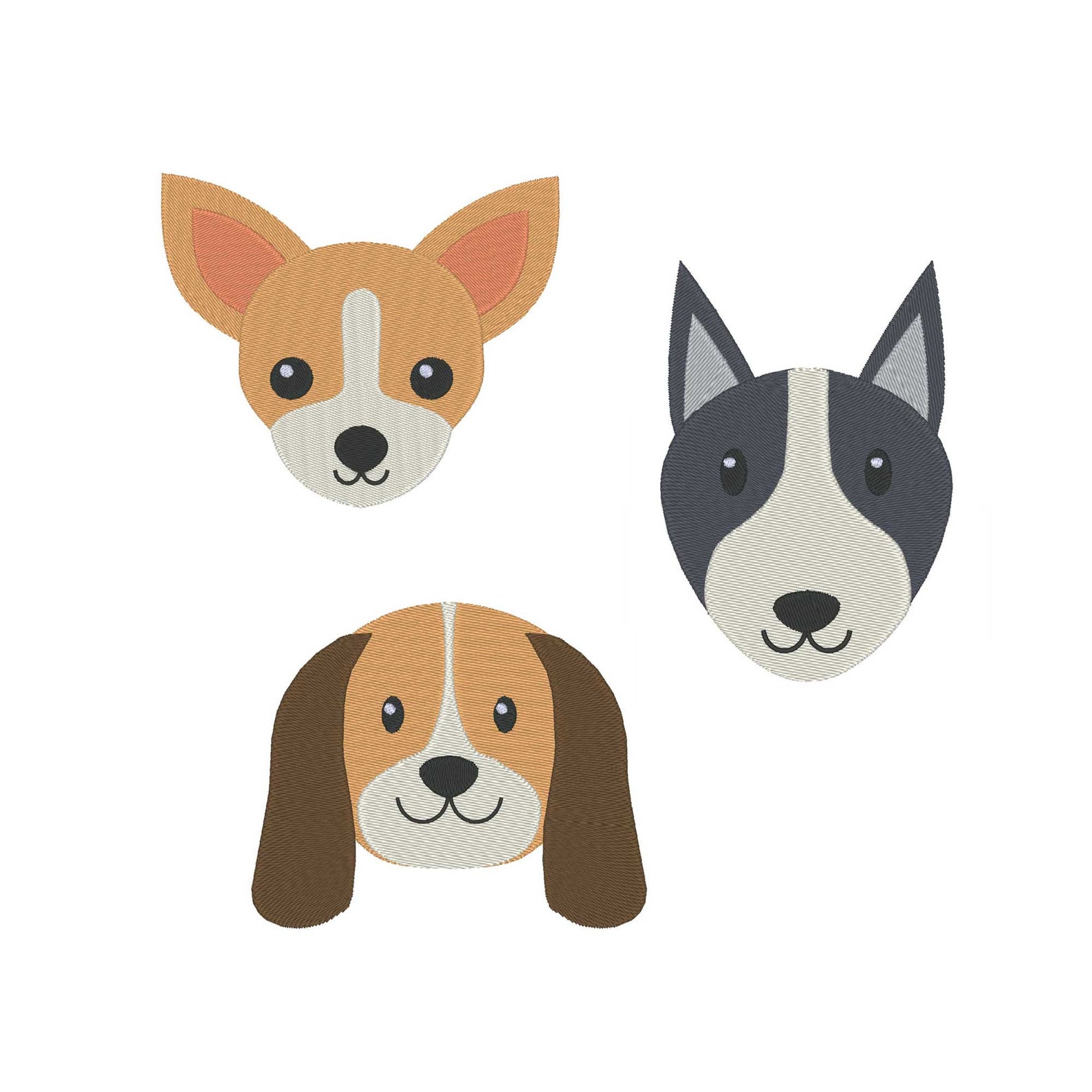 Dogs Embroidery Designs for Machine Dogs Embroidery Designs Etsy