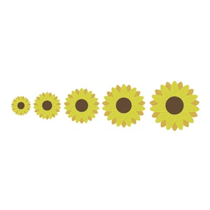 Sunflower Embroidery Design, Sunflower Machine Embroidery Design, Flower Embroidery Design, Sunflower Embroidery Files