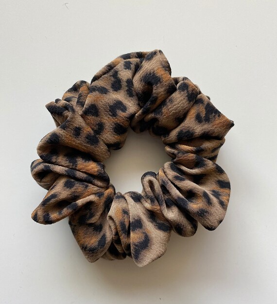 Cheetah Print Scrunchie Hair Tie Cheetah Print Scrunchie Hair Tie