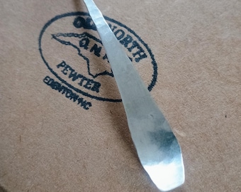 Handwrought Solid Sterling Silver "Martin Noxon" Edenton Teaspoon! Hand Forged North Carolina Silver!