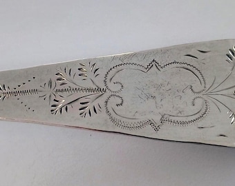 2025! Hand Wrought North Carolina Coin Silver Engraved Serving spoon! Made in Edenton, NC!