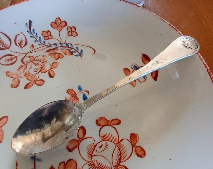 Hand Wrought Sterling Silver Teaspoon: Georgian Shell Design, Edenton NC
