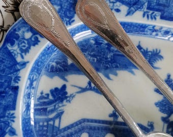 Hand Engraved Large Pewter Serving Spoon- Handmade in Edenton North Carolina!