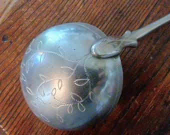 Made in Edenton North Carolina 2026 Hand Engraved Large Pewter Ladle - vine and roots! NC 250TH Numbered edition!