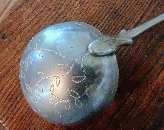 Made in Edenton North Carolina 2026 Hand Engraved Large Pewter Ladle - vine and roots! NC 250TH Numbered edition!
