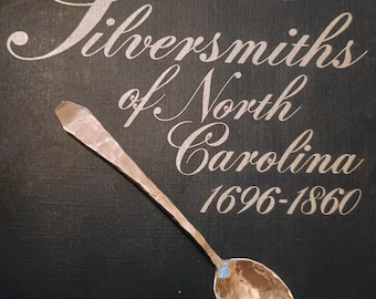 Handwrought Solid Coin Silver "Noxon Spoon" hand forged in Edenton North Carolina 2025!