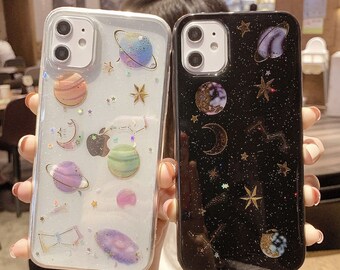 Planet phone case for iPhone 12 11 Pro Max iPhone XR case iPhone XS phone case Apple iPhone X Case iPhone 7 Plus iPhone 8 Plus iPhone 6 jc57