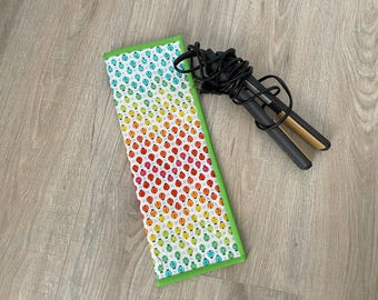 Flat/Curling Iron Quilted Case, Rainbow Ladybugs