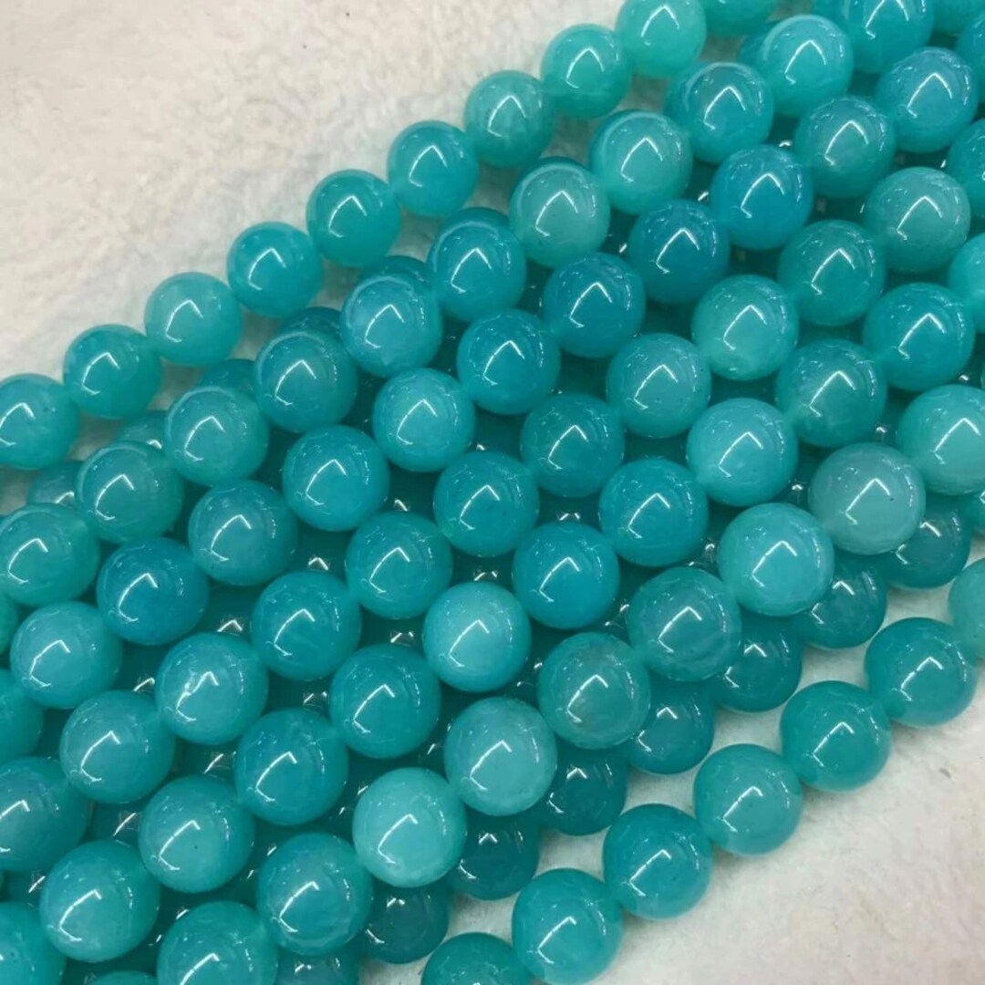 AAAA Grade Natural Blue Amazonite Beads 8/10/12/14mm Round Etsy