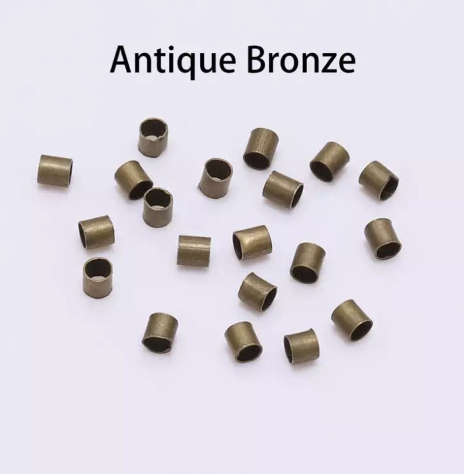 500pcs 1.5 2.0 2.5mm Gold Copper Tube Crimp End Beads Stopper Etsy