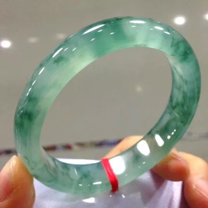 Genuine Natural Burmese Jadeite Real Jade Bangle Gemstone Etsy