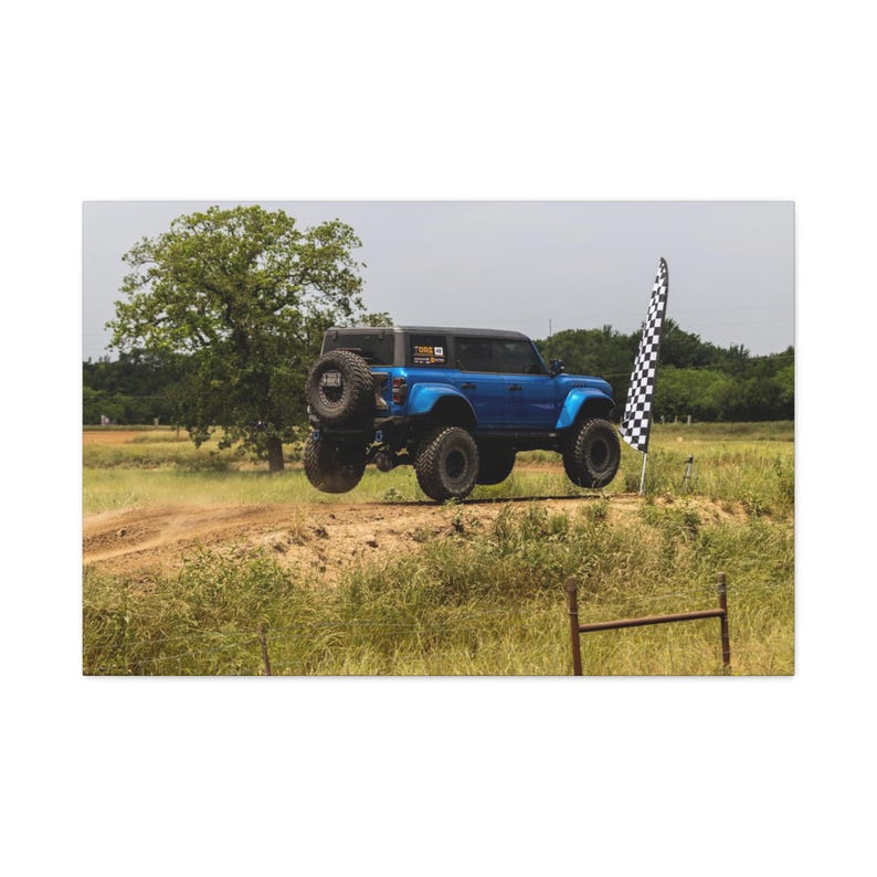 Bronco Raptor R Jump Ford Raptor Bronco Jump Canvas Print - Etsy