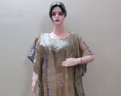 Vintage silk Kaftan Caftan Dress Delivery Maxi Dress Lounge Wear Night gown Resort Coverup Summer Dress Comfort Night Wear Wedding dress