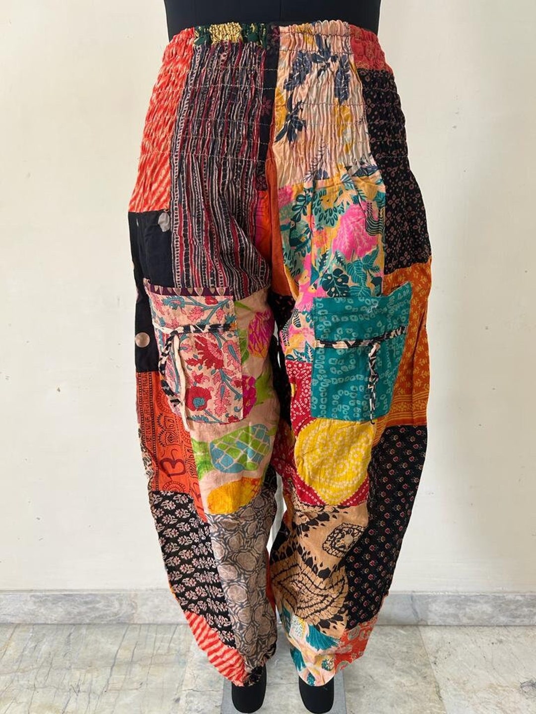 Patchwork Harem Pants Yoga Meditation Pants Dyed Pants Etsy