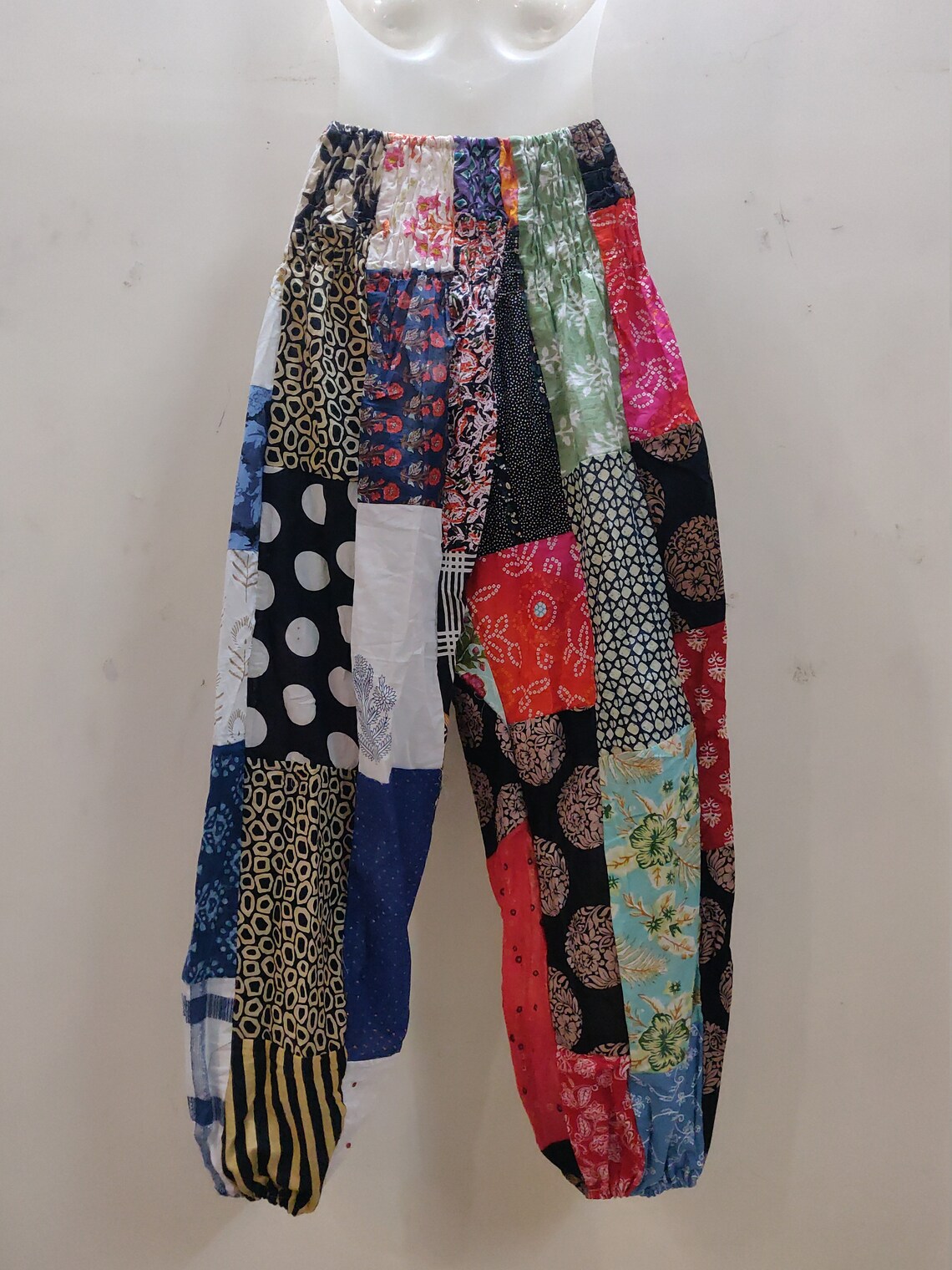 Cotton patchwork harem pants traditional yoga pants for her Etsy