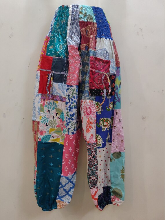 Home Wear Comfortable Patchwork Pants 