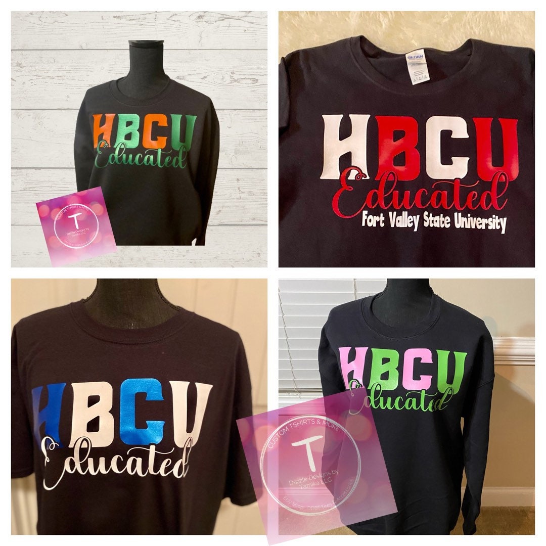 Black College Tshirt, HBCU Educated Black T-shirt, HBCU Shirt, HBCU