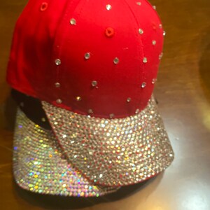 Pink Ribbon Rhinestone Embellished Hat main image 1