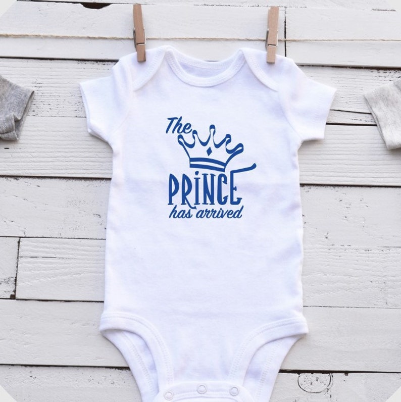 Baby Boy Has Arrived OnesieThe Prince Has Arrived
