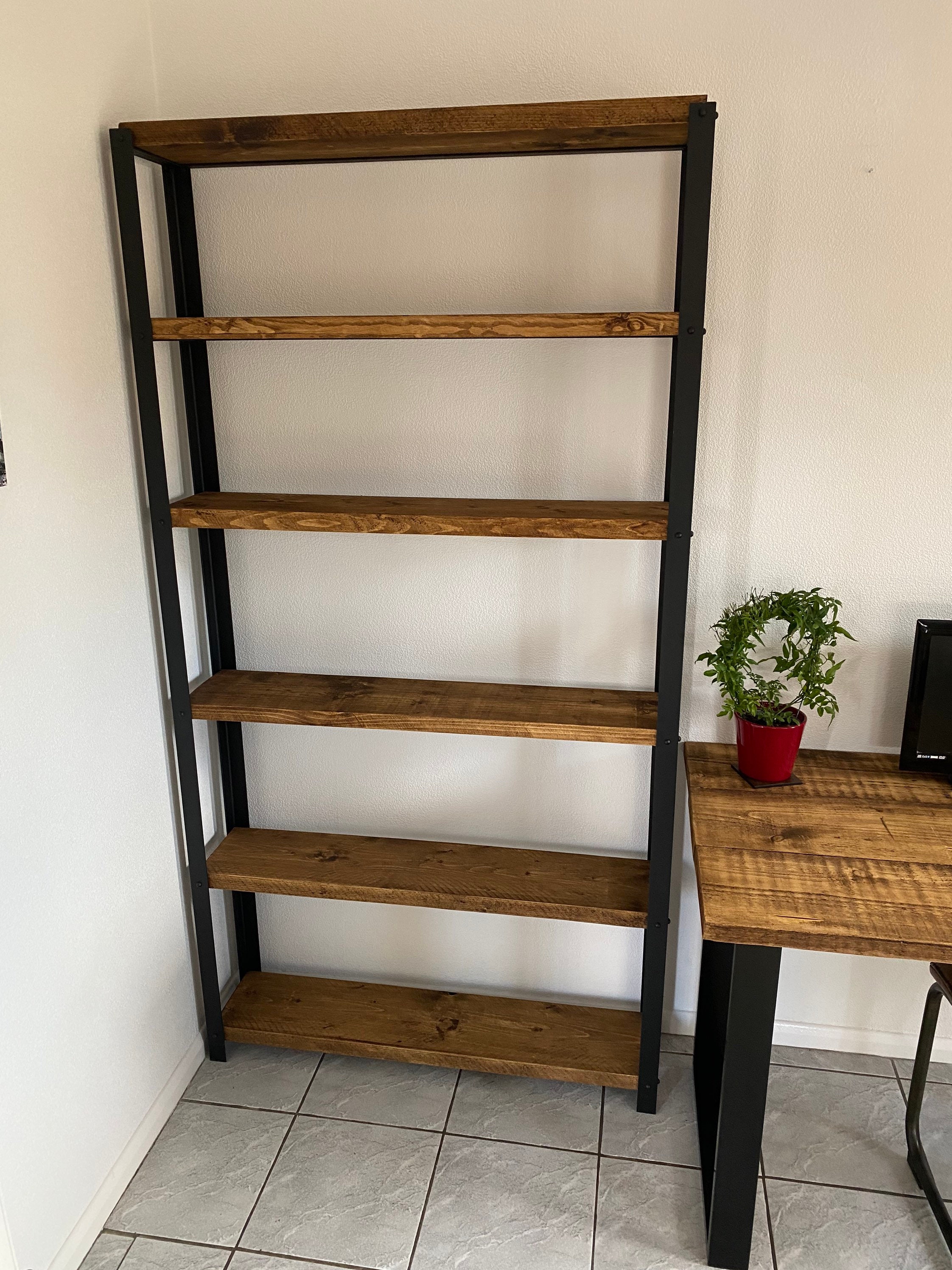 Rustic scaffold board bookcase Etsy