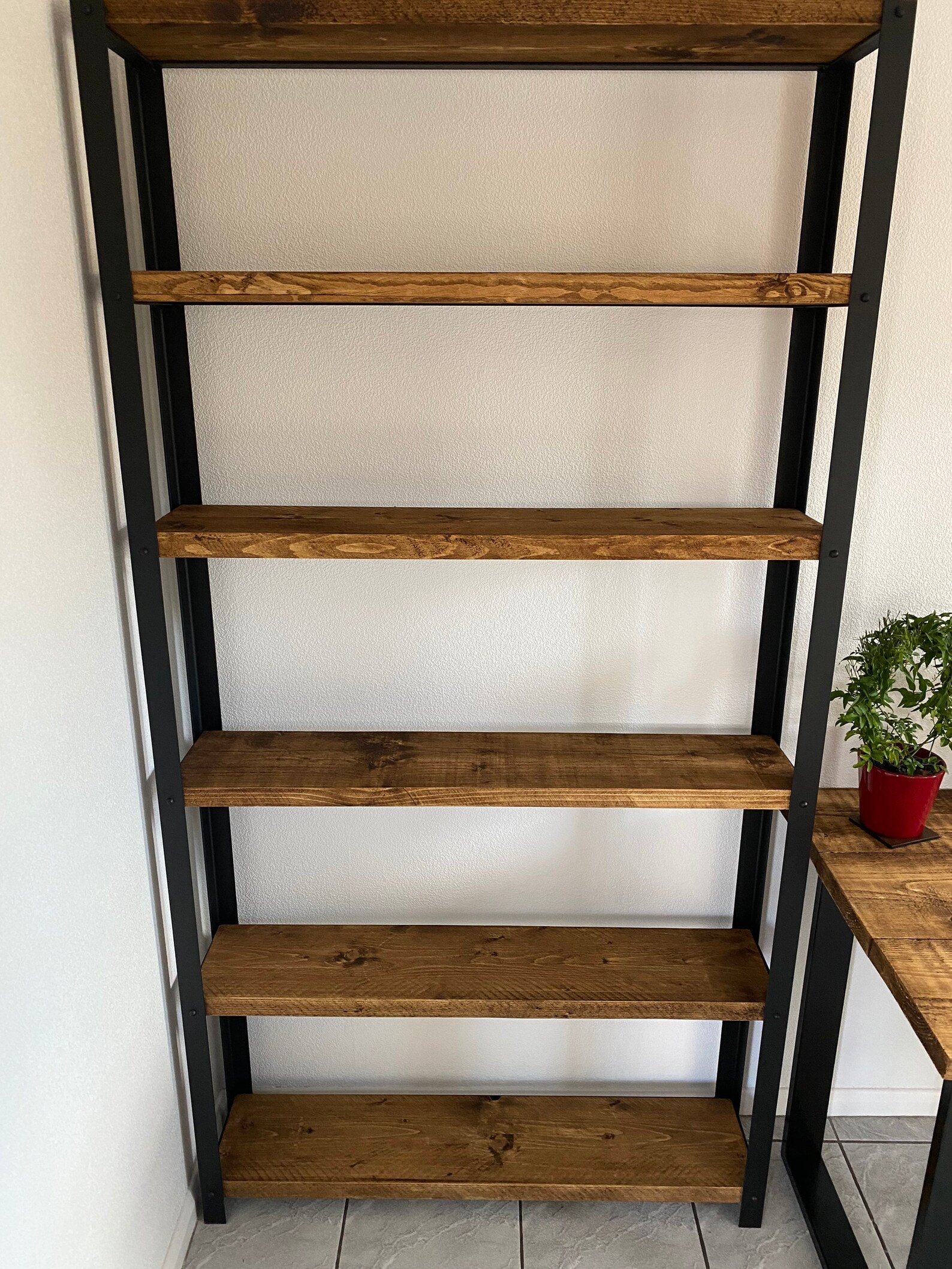 Rustic scaffold board bookcase Etsy