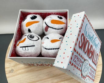 Limited Edition Handmade Embroidered Indoor Snowballs