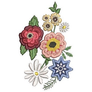 Spring Bouquet Machine Embroidery *DIGITIAL DOWNLOAD*