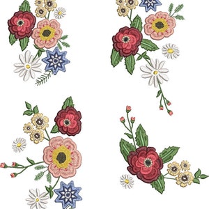 Spring Bouquet Machine Embroidery ALL the Files (4 versions) *DIGITAL DOWNLOAD*