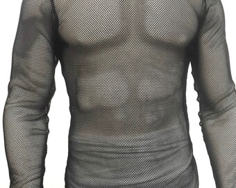 Mens Fishnet Top - Etsy Australia