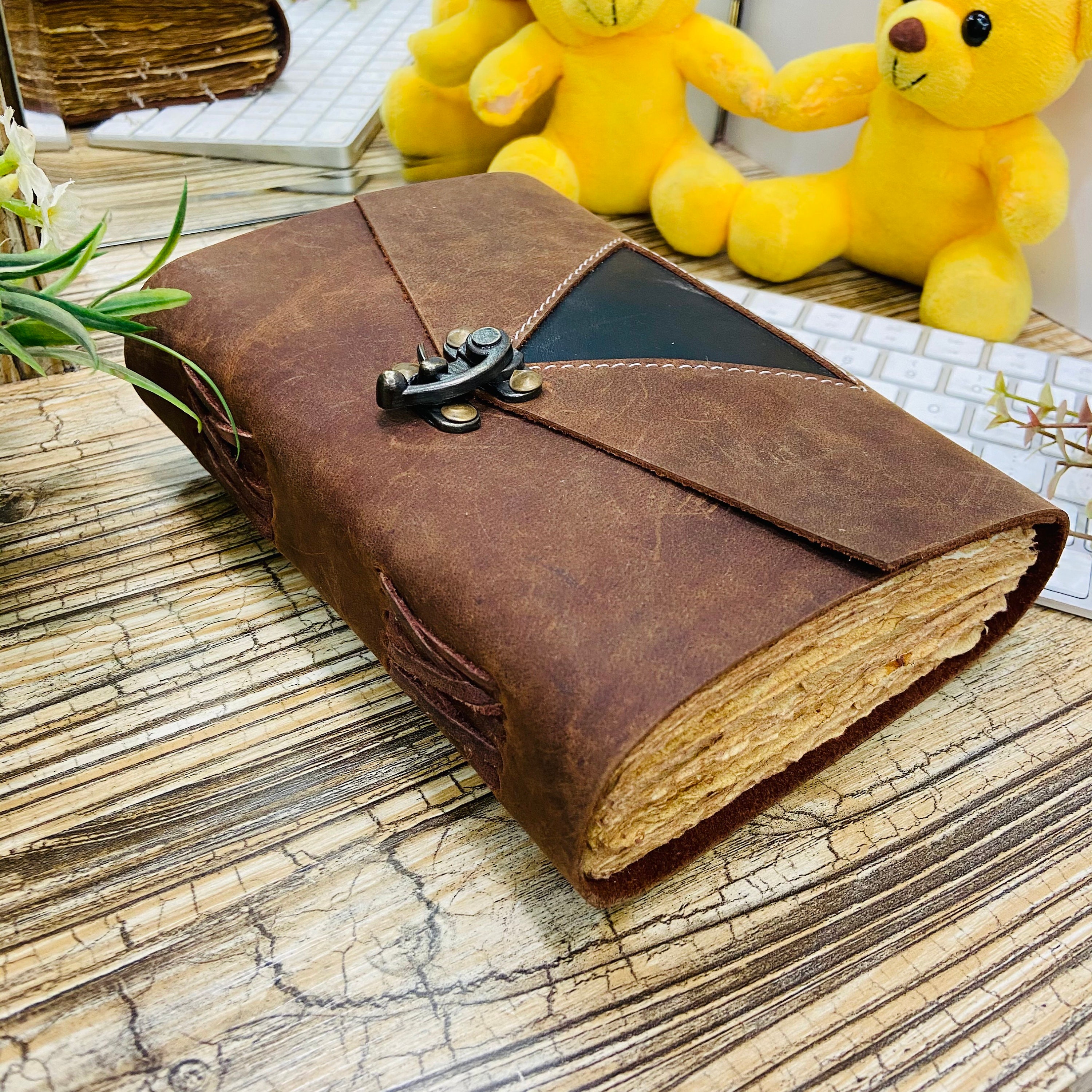 Book of Shadows Soft Leather Journal Black Triangle Spell Book Etsy UK