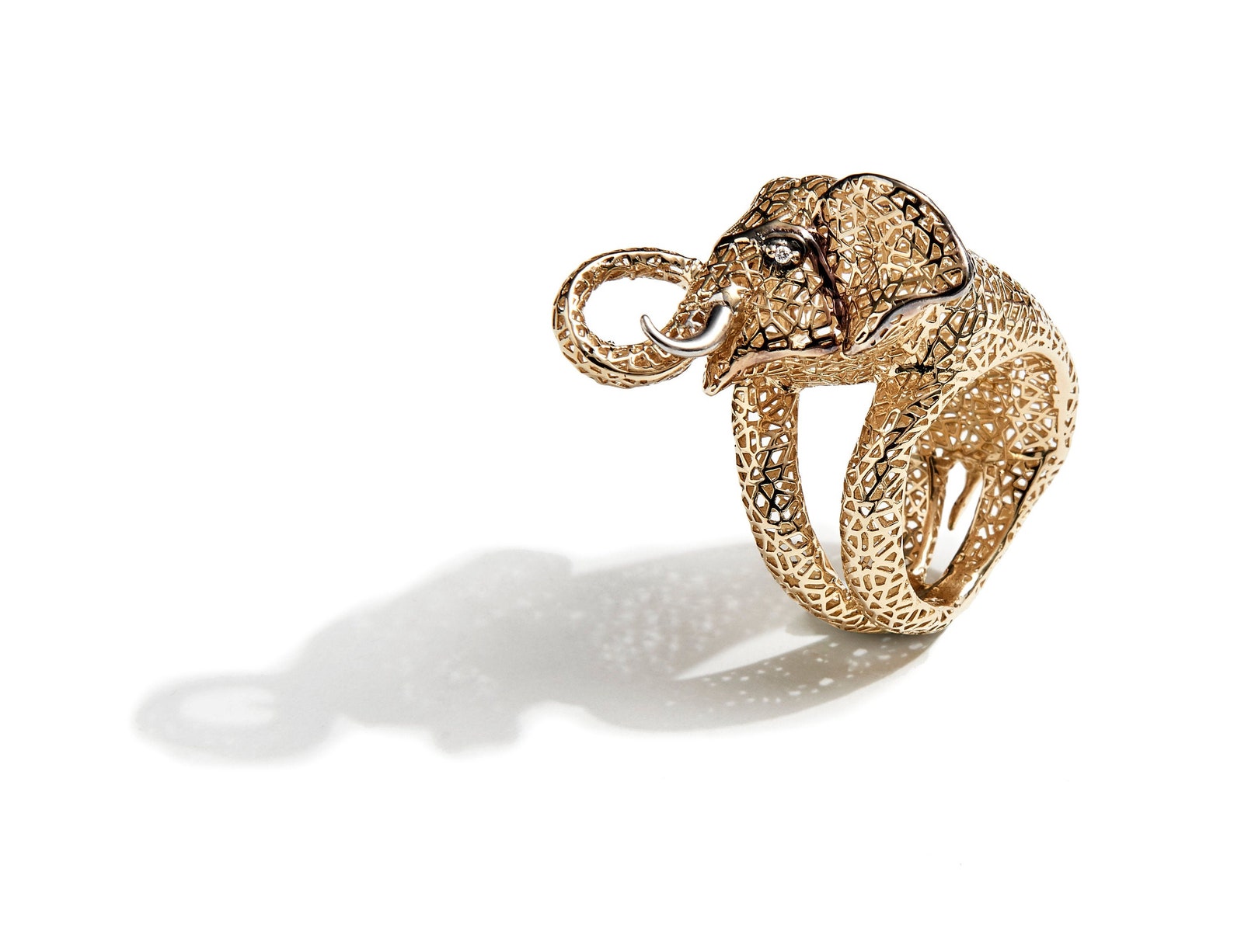 Gold Elephant Ring 18k Gold Animal Rings Gold Ring Etsy