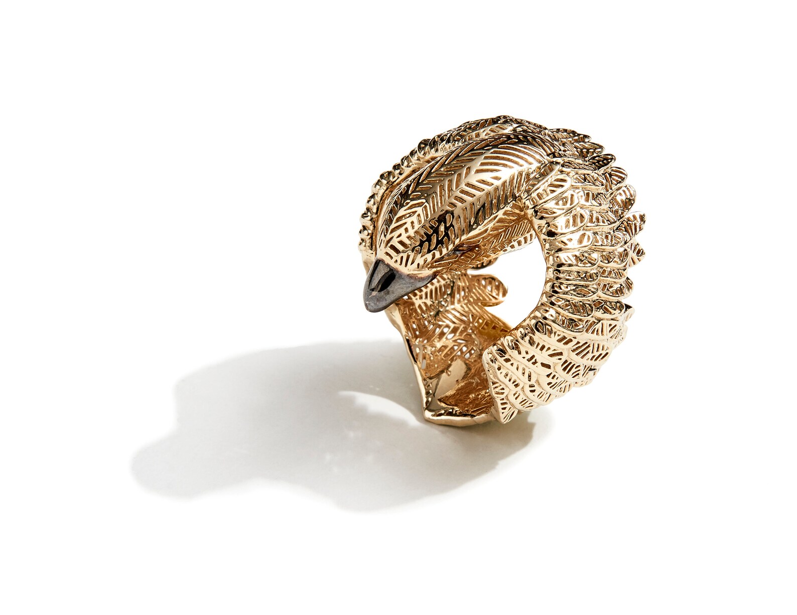 Gold Eagle Ring 18k Gold Rings Animal Rings With Diamonds Etsy