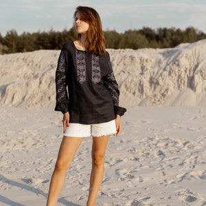 NEW Ukrainian vyshyvanka blouse. Vyshyvanka Woman Ukrainian Blouse, Embroidered Midi Shirt Ukrainian