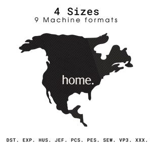 USA Karte, Maschinenstickerei, Home Stickdatei, USA Stickdatei, Stickdatei für die Landkarte