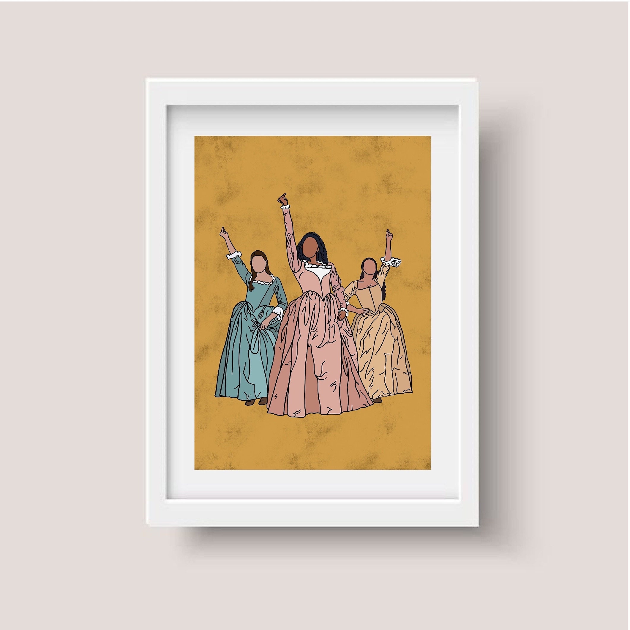 Hamilton Schuyler Sisters Inspired Print | Musical Theatre Wall