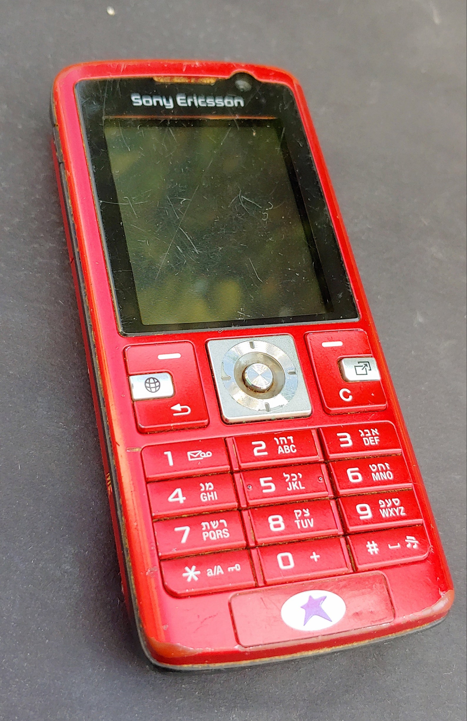 Vintage Mobile Phone Sony Ericsson k610 Red Collection Old Etsy