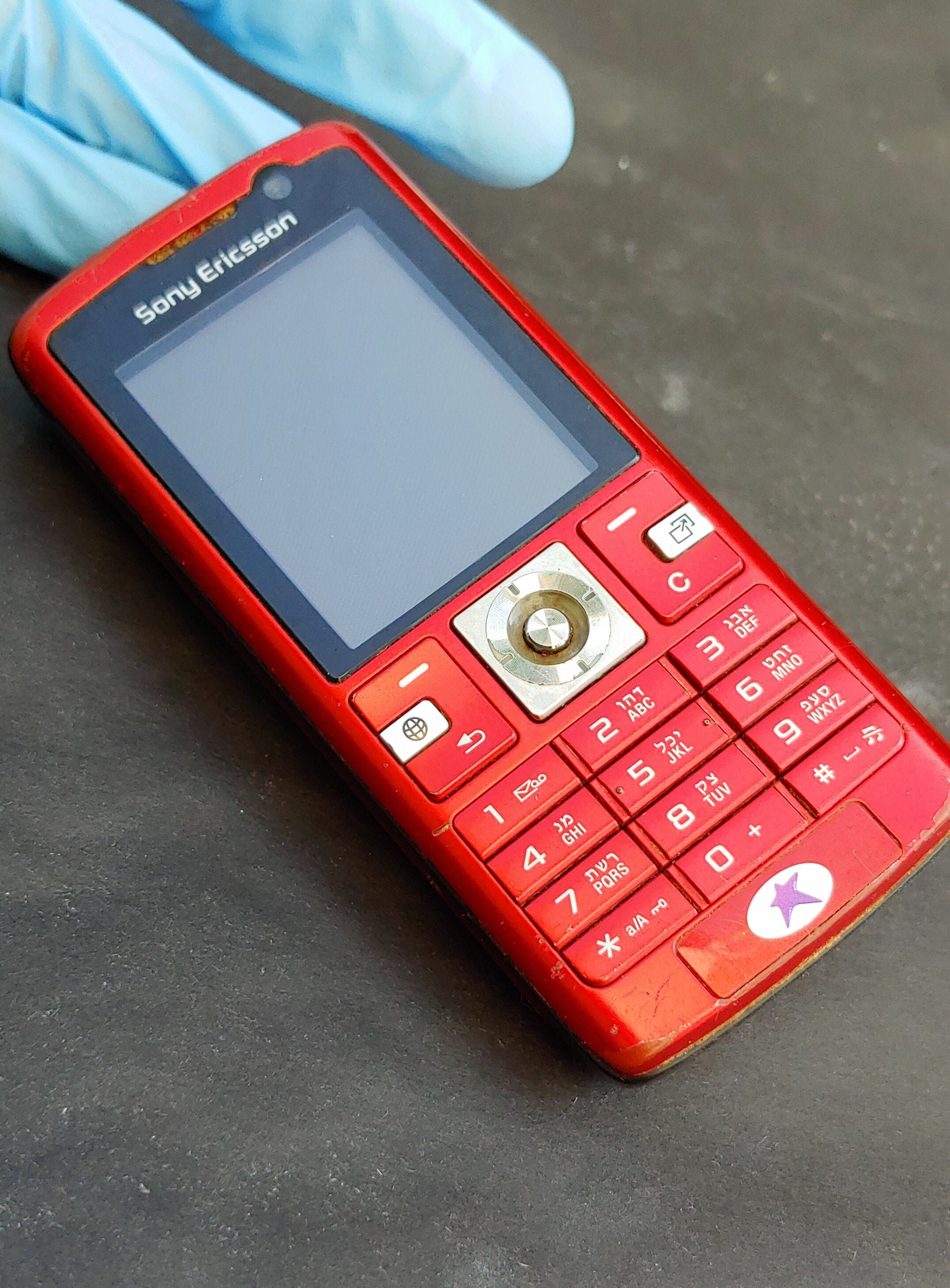 Vintage Mobile Phone Sony Ericsson k610 Red Collection Old Etsy