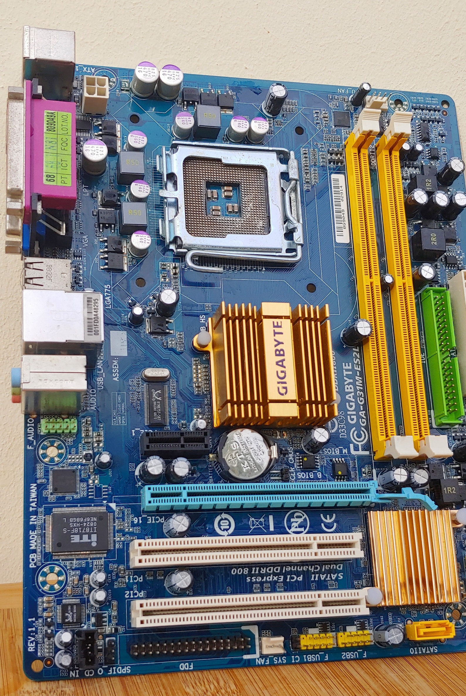 Vintage Motherboard Gigabyte Taiwan Computer Parts Etsy