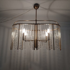 Contemporary Farmhouse Crystal Chandelier Country Style Vintage Ceiling Light Kitchen  Dining Room