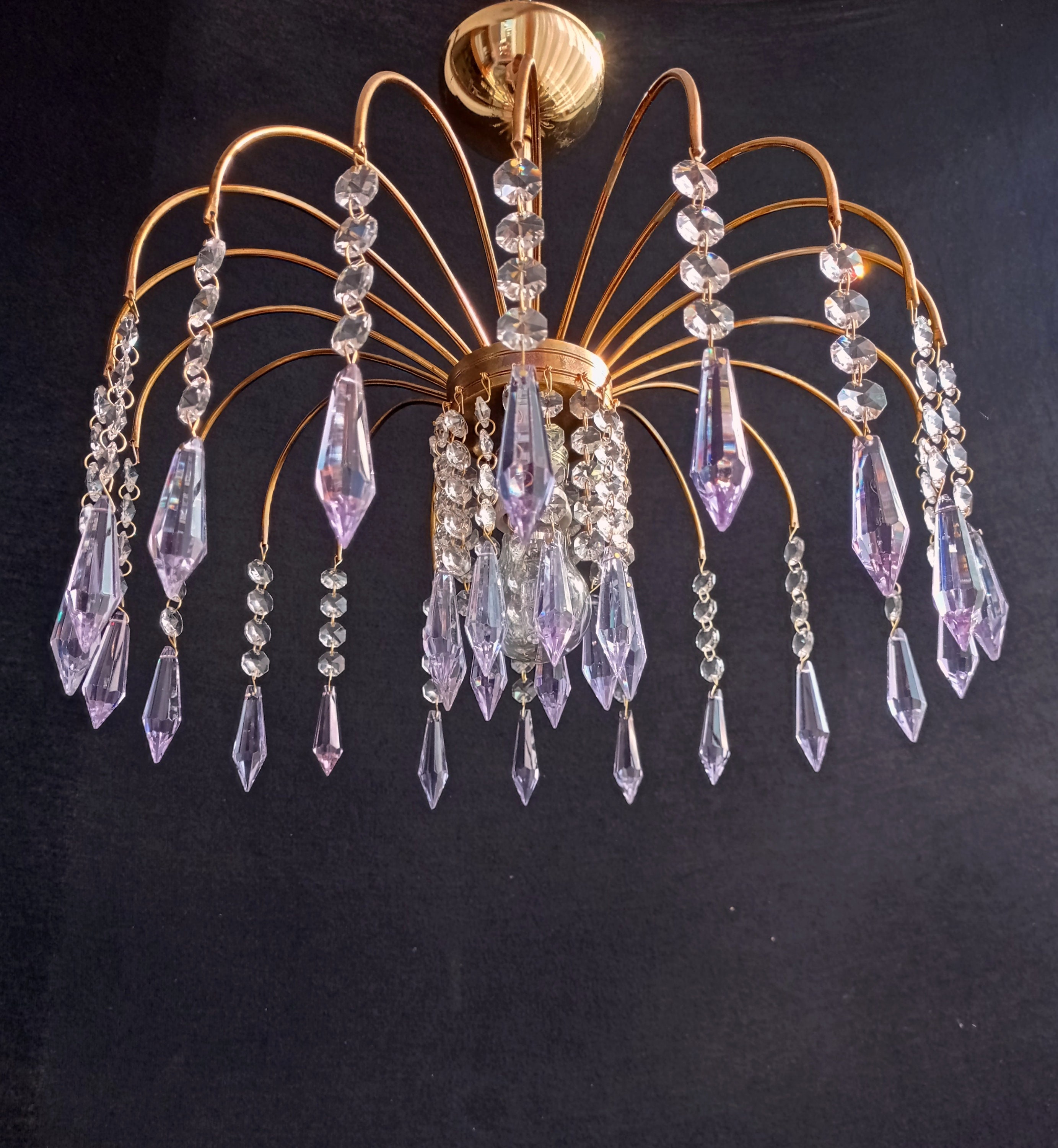 Kristall Kronleuchter Vintage Pendelleuchte Lampe Esszimmer | Etsy